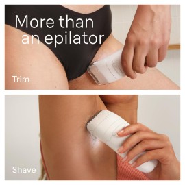 Braun Epilator Silk-pil 7, Hair Removal Device, Women Shaver & Trimmer, Wet and Dry, Wide Head, Includes Shaver Head and Trimmer Comb, SE7-041, Silver Braun Epilator Silk-pil 7, Hair Removal Device, Women Shaver & Trimmer, Wet and Dry, Wide Head, Includes Shaver Head and Trimmer Comb, SE7-041, Silver