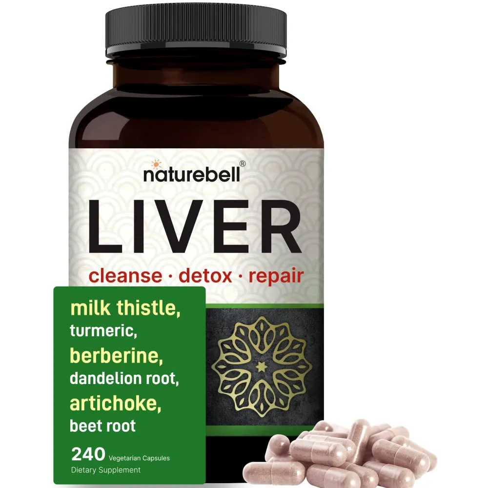 Liver Cleanse Detox & Repair, 240 Veggie Capsules | Milk Thistle with Turmeric, Dandelion Root, Artichoke, Black Currant Oil & More in 15-in-1 Herbal Formula | Premium Liver Support Supplement Liver Cleanse Detox & Repair, 240 Veggie Capsules | Milk Thistle with Turmeric, Dandelion Root, Artichoke, Black Currant Oil & More in 15-in-1 Herbal Formula | Premium Liver Support Supplement