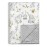BOPRIO Baby Blankets for Unisex Boys Girls, Super Soft Nursery Minky Blankets with Baby Elephant Design and Dotted Fleece Backing, Printed Bed Throws Newborn
