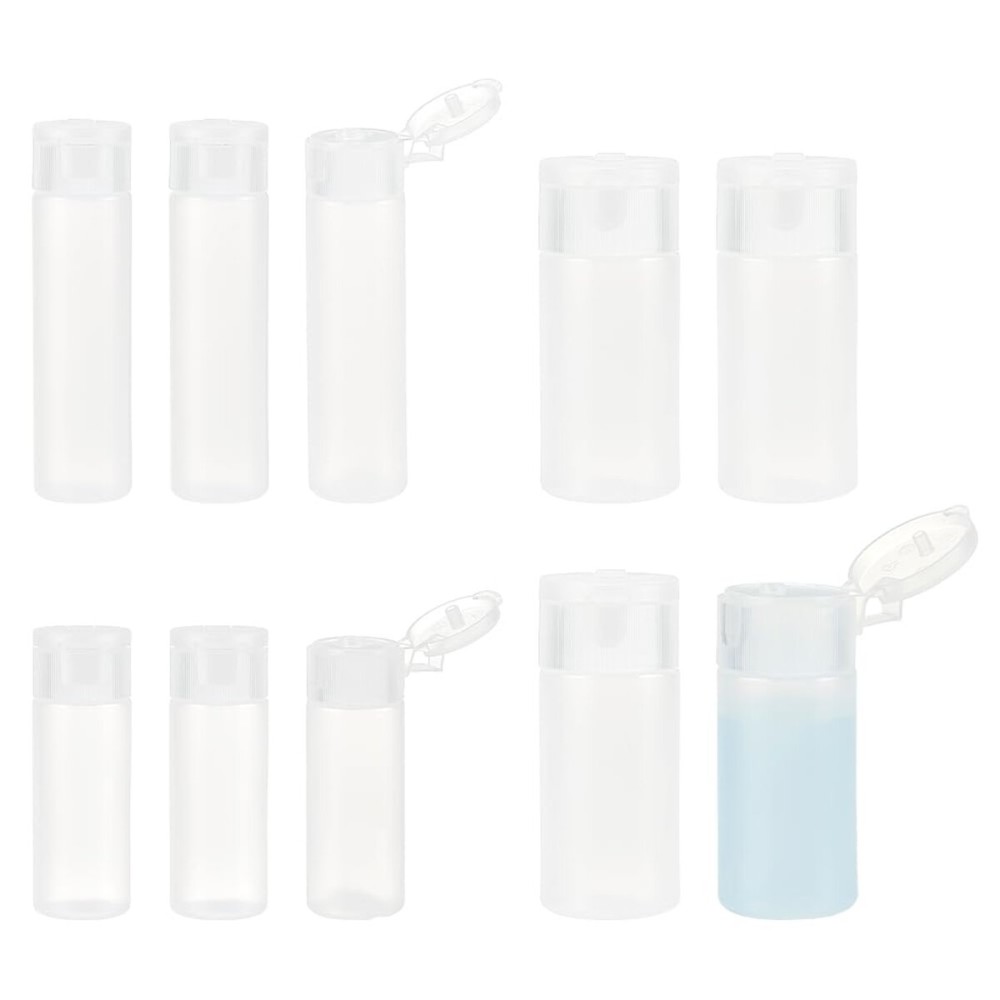 BENECREAT 10Pcs 12ml/18ml/30ml Travel Bottles Plastic Toiletry Bottles Flip Cap Squeeze Sample Bottle Containers for Makeup Lotion Emulsion Foundation Shampoo Packing BENECREAT 10Pcs 12ml/18ml/30ml Travel Bottles Plastic Toiletry Bottles Flip Cap Squeeze Sample Bottle Containers for Makeup Lotion Emulsion Foundation Shampoo Packing