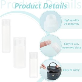 BENECREAT 10Pcs 12ml/18ml/30ml Travel Bottles Plastic Toiletry Bottles Flip Cap Squeeze Sample Bottle Containers for Makeup Lotion Emulsion Foundation Shampoo Packing BENECREAT 10Pcs 12ml/18ml/30ml Travel Bottles Plastic Toiletry Bottles Flip Cap Squeeze Sample Bottle Containers for Makeup Lotion Emulsion Foundation Shampoo Packing