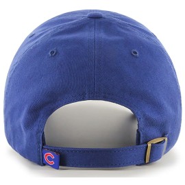 47 Brand MLB Team Color Home Primary Logo Clean Up Adjustable Baseball Cap Hat, Adult One Size Fits All - Chicago Cubs Blue 47 Brand MLB Team Color Home Primary Logo Clean Up Adjustable Baseball Cap Hat, Adult One Size Fits All - Chicago Cubs Blue