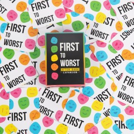 FIRST TO WORST Party Game + After Dark Expansion Set - The Card Game About How Your Friends & Family Rank Things - Adult Card Game for College Students, Groups & Fun Parties with Polarizing Priorities
