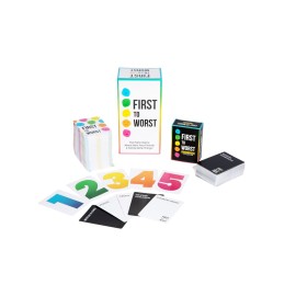 FIRST TO WORST Party Game + After Dark Expansion Set - The Card Game About How Your Friends & Family Rank Things - Adult Card Game for College Students, Groups & Fun Parties with Polarizing Priorities