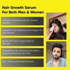 Masofta Hair Growth Serum with 3% Redensyl, 5% Capixyl, 4% Anagain, 3% Procapil & 3% Baicapil, Rosemary & Biotin For Hair fall Control & Promoting Hair Growth, For Both Men & Women, 1.01 fl.oz./30ML Masofta Hair Growth Serum with 3% Redensyl, 5% Capixyl, 4% Anagain, 3% Procapil & 3% Baicapil, Rosemary & Biotin For Hair fall Control & Promoting Hair Growth, For Both Men & Women, 1.01 fl.oz./30ML
