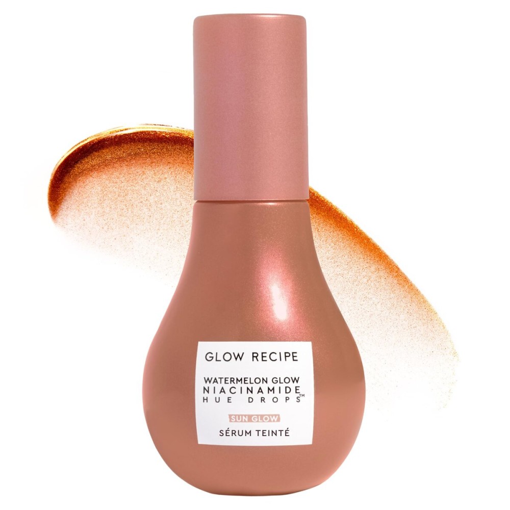 Glow Recipe Hue Drops Tinted Face Serum - Bronzing Drops to Brighten & Hydrate - Skincare Makeup Primer & Liquid Highlighter to Blur Pores for a Radiant, Even Skin Tone - Sunglow (40ml) Glow Recipe Hue Drops Tinted Face Serum - Bronzing Drops to Brighten & Hydrate - Skincare Makeup Primer & Liquid Highlighter to Blur Pores for a Radiant, Even Skin Tone - Sunglow (40ml)
