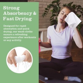 UNIMADE Washcloths Bulk - 100 Pack - Face Towel (12 x 12), Highly Soft Wash Cloth and Hand Towels, Fast Drying Multi-Purpose Microfiber Cleansing Cloths for Bathroom, Hotel, Spa, and Salon - White UNIMADE Washcloths Bulk - 100 Pack - Face Towel (12 x 12), Highly Soft Wash Cloth and Hand Towels, Fast Drying Multi-Purpose Microfiber Cleansing Cloths for Bathroom, Hotel, Spa, and Salon - White