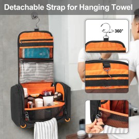 Prokva Tactical Toiletry Travel Bag for Men, Hanging Dopp Kit Hygiene Bag Shower Organizer with Hook for Toiletries and Shaving Care, Black (Empty Bag) Prokva Tactical Toiletry Travel Bag for Men, Hanging Dopp Kit Hygiene Bag Shower Organizer with Hook for Toiletries and Shaving Care, Black (Empty Bag)