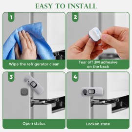 KIZZHISI 5 Pack Child Proof Refrigerator Lock, Baby Proofing Cabinet Locks, oven lock child safety, fridge lock, for Fridge, Drawers, Dishwasher, Oven, Cupboard, Closet, Adhesive, No Tools Need(Grey) KIZZHISI 5 Pack Child Proof Refrigerator Lock, Baby Proofing Cabinet Locks, oven lock child safety, fridge lock, for Fridge, Drawers, Dishwasher, Oven, Cupboard, Closet, Adhesive, No Tools Need(Grey)