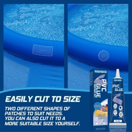 Yeardera Air Mattress Patch Kit, Waterproof Vinyl Repair Kit, High Strength PVC Adhesive for Inflatables, PVC Boats, Vinyl Glue (60ml/1 Pack) Yeardera Air Mattress Patch Kit, Waterproof Vinyl Repair Kit, High Strength PVC Adhesive for Inflatables, PVC Boats, Vinyl Glue (60ml/1 Pack)