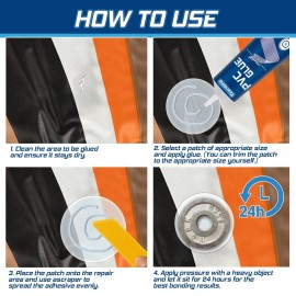 Yeardera Air Mattress Patch Kit, Waterproof Vinyl Repair Kit, High Strength PVC Adhesive for Inflatables, PVC Boats, Vinyl Glue (60ml/1 Pack) Yeardera Air Mattress Patch Kit, Waterproof Vinyl Repair Kit, High Strength PVC Adhesive for Inflatables, PVC Boats, Vinyl Glue (60ml/1 Pack)