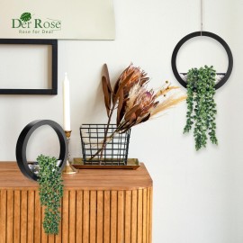 Der Rose 2 Pack Fake Plants Hanging Artificial Succulents Plants in Black Pots for Living Room Bathroom Accessories Boho Wall Decor Der Rose 2 Pack Fake Plants Hanging Artificial Succulents Plants in Black Pots for Living Room Bathroom Accessories Boho Wall Decor