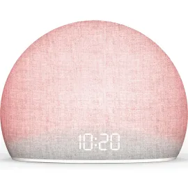 Housbay Sunrise Alarm Clock, White Noise Sound Machine, Cozy Light, Nature Sounds, Dimmable Clock, Gentle Wake Up, Regular Sleep-Wake Routine, Phone-Free Bedroom