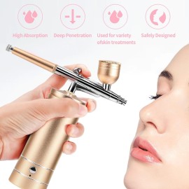 Airbrush-Kit Air Brush Kit With Air Compressor Nail Charms Wireless Air Brush for Barber, Nail Art, Cake Decor, Makeup, Model Painting (Golden) Airbrush-Kit Air Brush Kit With Air Compressor Nail Charms Wireless Air Brush for Barber, Nail Art, Cake Decor, Makeup, Model Painting (Golden)