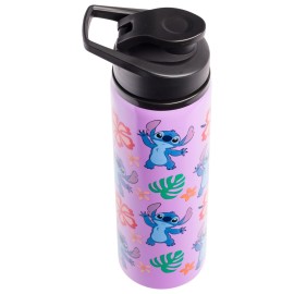Silver Buffalo Disney Lilo and Stitch Tropical Sitting Stitch Double Walled Stainless Steel Water Bottle, 25 Ounces Silver Buffalo Disney Lilo and Stitch Tropical Sitting Stitch Double Walled Stainless Steel Water Bottle, 25 Ounces