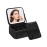 Chomeiu Makeup Bag with LED Mirror, Travel Makeup Case for Women and Makeup Artists Cosmetic Organizer Large Make Up Bags with Light Up Mirror, 3 Color Lights, Adjustable Dividers and Brush Holder