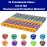 120 Pieces 16MM Dice Set, 6 Sided Standard Game Dices with Portable Box for Board Games,Worker Placement,Math Activities(Translucent Round Corners,10 Colors)