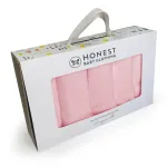 HonestBaby 10-Pack Organic Cotton Baby-Terry Wash Cloths, 10-Pack Pink, One Size