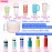 Onlymory Silicone Boot for 30 40 OZ Stanley Cup Accessories, Glitter Boots for Stanley 20OZ 30OZ Tumbler Ice-Flow 16OZ Bottle, Anti-Slip Bling Protector Bottom Cover Sleeve, Clear Rose Quartz Gold