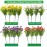 Grunyia Artificial Fake Plants Flowers for Outdoor Spring Decoration, 16 Bundles Faux Silk Colorful Daisy UV Resistant Realistic for Outside Porch Patio Home Yard Garden Planters Pots Window Box(Mix)