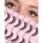 Frihappy Wispy Lashes Natural Eyelashes Cat Eye Lashes False Eyelashes Natural False Lashes Mink Lashes Fluffy 16mm Lashes 3D Air-Sirius
