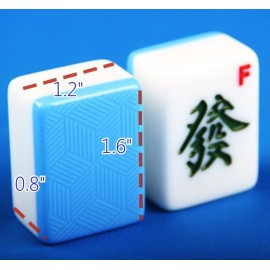 LinaLife Chinese Mahjong Set, Classic with 146+ blue Colored Tiles, Wind Indicator and Dice Large 1.6 inch 40mm Mahjong Tiles Melamine English Instraction, Complete Mahjong Tiles Set with Carrying bag LinaLife Chinese Mahjong Set, Classic with 146+ blue Colored Tiles, Wind Indicator and Dice Large 1.6 inch 40mm Mahjong Tiles Melamine English Instraction, Complete Mahjong Tiles Set with Carrying bag