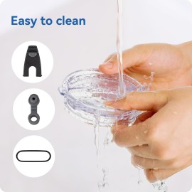 Prurex 20oz Tumbler Lids,Replacement Lid for 20 oz Yeti Tumbler,Old Style Rtic and More,2 Pack Spill-proof Lids,Covers for 20 Ounce Tumbler,Cup (Black 2pack)