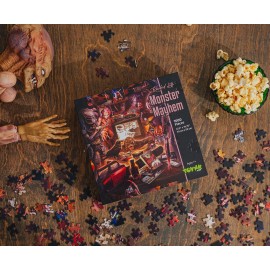 Monster Mayhem 1000-Piece Jigsaw Puzzle by Rachid Lotf | Fun Brain Teaser, Toys & Games | 28 x 20 Inches
