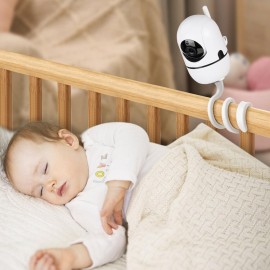 Baby Monitor Mount for HelloBaby HB6550/HB65/HB6339/HB66/HB6550Pro, Baby Ganibs, Bonoch, Blemil, ANMEATE SM935E, Baby Monitor Holder with 16.5inch, Attach to Baby Crib, Without Tools or No Drill