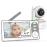 HelloBaby 4.3\'\' Video Baby Monitor with 30 Hours Battery, Remote Pan-Tilt-Zoom Baby Monitor No WiFi, Baby Monitor with Camera and Audio, Night Vision, ECO Mode, Two-way Talk, 8 Lullabies, 1000ft Range