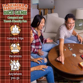 Prolific Games Flapjacks & Sasquatches Lumberjack Dice Game - Quick-Playing in a Zippered Travel Pouch - Great for Camping & Car Trips - Adults, Teens, and Kids - 2 to 6 Players - Ages 8+ Prolific Games Flapjacks & Sasquatches Lumberjack Dice Game - Quick-Playing in a Zippered Travel Pouch - Great for Camping & Car Trips - Adults, Teens, and Kids - 2 to 6 Players - Ages 8+