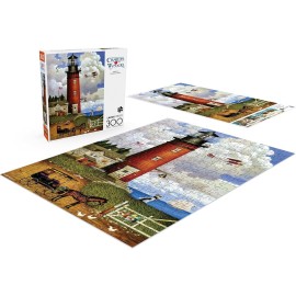 Buffalo Games - Charles Wysocki - Daddy\'s Coming Home - 300 Piece Jigsaw Puzzle for Adults -Challenging Puzzle Perfect for Game Nights - Finished Size is 21.25 x 15.00