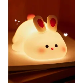 Daixinde Big Face Rabbit Night Light, Cute Bunny Gifts, Silicone Squishy Rabbit Lamp, Rechargeable Dimmable Animal Nightlight, Baby Night Light for Nursery Breastfeeding Bedroom Living Room Daixinde Big Face Rabbit Night Light, Cute Bunny Gifts, Silicone Squishy Rabbit Lamp, Rechargeable Dimmable Animal Nightlight, Baby Night Light for Nursery Breastfeeding Bedroom Living Room