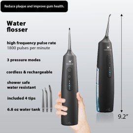 HUACO CARE 2-1 Oral Clean Kit- Water Dental flosser & Electric Toothbrush Combo- Brushing & Flossing- for Teeth Cleaning and Gum Health (Black) HUACO CARE 2-1 Oral Clean Kit- Water Dental flosser & Electric Toothbrush Combo- Brushing & Flossing- for Teeth Cleaning and Gum Health (Black)