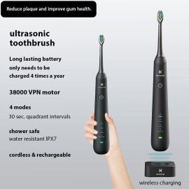 HUACO CARE 2-1 Oral Clean Kit- Water Dental flosser & Electric Toothbrush Combo- Brushing & Flossing- for Teeth Cleaning and Gum Health (Black) HUACO CARE 2-1 Oral Clean Kit- Water Dental flosser & Electric Toothbrush Combo- Brushing & Flossing- for Teeth Cleaning and Gum Health (Black)