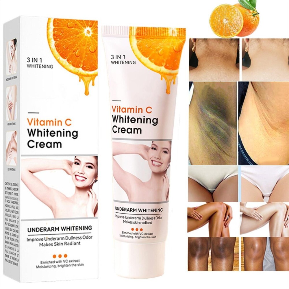Vitamin C Skin Whitening Cream,Dark Spot Remover for Face,Skin Lightening Cream for Intimate Areas,Neck,Armpit,Elbow, Inner Thigh and Knees,Improve Underarm Dullness Odor Vitamin C Skin Whitening Cream,Dark Spot Remover for Face,Skin Lightening Cream for Intimate Areas,Neck,Armpit,Elbow, Inner Thigh and Knees,Improve Underarm Dullness Odor