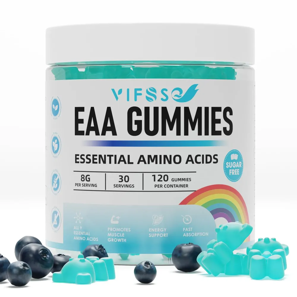 VIFSSG EAA Gummies 120 Gummies (Blue Raspberry), Essential Amino Acids - All 9 Essential Aminos (EAA) and All Branched-Chain Aminos (BCAAs), Non-GMO, Gluten Free, Vegetarian Friendly VIFSSG EAA Gummies 120 Gummies (Blue Raspberry), Essential Amino Acids - All 9 Essential Aminos (EAA) and All Branched-Chain Aminos (BCAAs), Non-GMO, Gluten Free, Vegetarian Friendly