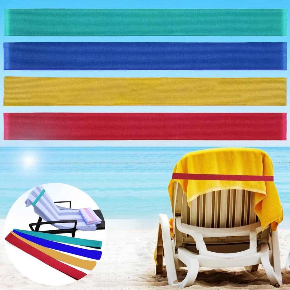 Beach Towel Bands (4 Pack), Beach Chair, Pool Chairs & Cruise Ship Essentials, The Better Towel Chair Clips Towel Holder Beach Towel Clips(4 Mix) Beach Towel Bands (4 Pack), Beach Chair, Pool Chairs & Cruise Ship Essentials, The Better Towel Chair Clips Towel Holder Beach Towel Clips(4 Mix)