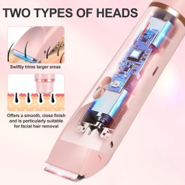 NURSETEK Electric Shaver for Women, 2-in-1 Electric Razor for Womens Legs Underarm Face Pubic Hairs, Rechargeable Razor Body Hair Trimmer Wet & Dry Use NURSETEK Electric Shaver for Women, 2-in-1 Electric Razor for Womens Legs Underarm Face Pubic Hairs, Rechargeable Razor Body Hair Trimmer Wet & Dry Use