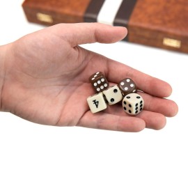 Backgammon Board Game, Deluxe Leather Like Case, Felt Interior, Brown, Classic Backgammon Game, Popular Board Game, Board Games (Small (11)) Backgammon Board Game, Deluxe Leather Like Case, Felt Interior, Brown, Classic Backgammon Game, Popular Board Game, Board Games (Small (11))