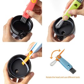 Chemimoso 3 in 1 Cup Lid Gap Cleaning Brush Set, Multifunctional Water Baby Bottle Cleaning Tools, Home Kitchen Crevice Cleaning Tools (3Pcs) Chemimoso 3 in 1 Cup Lid Gap Cleaning Brush Set, Multifunctional Water Baby Bottle Cleaning Tools, Home Kitchen Crevice Cleaning Tools (3Pcs)