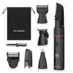 MAXGROOM Manscape Body Hair Trimmer for Men, Waterproof Pubic, Groin & Ball Shaver, No-Nick Mens Grooming Kit with LED Display, Type-C USB Rechargeable, Guide Comb & Travel Lock
