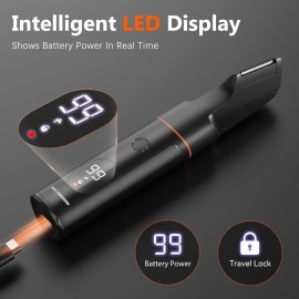MAXGROOM Manscape Body Hair Trimmer for Men, Waterproof Pubic, Groin & Ball Shaver, No-Nick Mens Grooming Kit with LED Display, Type-C USB Rechargeable, Guide Comb & Travel Lock MAXGROOM Manscape Body Hair Trimmer for Men, Waterproof Pubic, Groin & Ball Shaver, No-Nick Mens Grooming Kit with LED Display, Type-C USB Rechargeable, Guide Comb & Travel Lock