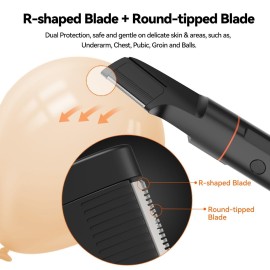 MAXGROOM Manscape Body Hair Trimmer for Men, Waterproof Pubic, Groin & Ball Shaver, No-Nick Mens Grooming Kit with LED Display, Type-C USB Rechargeable, Guide Comb & Travel Lock MAXGROOM Manscape Body Hair Trimmer for Men, Waterproof Pubic, Groin & Ball Shaver, No-Nick Mens Grooming Kit with LED Display, Type-C USB Rechargeable, Guide Comb & Travel Lock