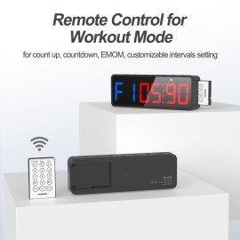 ANJANK Small Portable Gym Timer Clock, Strong Magnet, Workout Interval Timer with Powerful Battery, Stopwatch, Remote Control, Adjustable Brightness, Fitness Digital Timer for Home/Garage/Boxing ANJANK Small Portable Gym Timer Clock, Strong Magnet, Workout Interval Timer with Powerful Battery, Stopwatch, Remote Control, Adjustable Brightness, Fitness Digital Timer for Home/Garage/Boxing