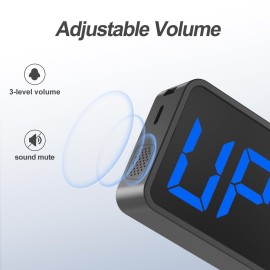 ANJANK Small Portable Gym Timer Clock, Strong Magnet, Workout Interval Timer with Powerful Battery, Stopwatch, Remote Control, Adjustable Brightness, Fitness Digital Timer for Home/Garage/Boxing ANJANK Small Portable Gym Timer Clock, Strong Magnet, Workout Interval Timer with Powerful Battery, Stopwatch, Remote Control, Adjustable Brightness, Fitness Digital Timer for Home/Garage/Boxing