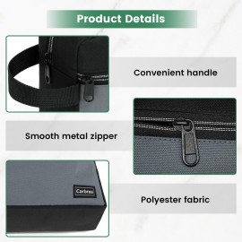 Carbrea Travel Toiletry Bag - Small Toiletry Bag for Men Skincare Bag Doop Kit for Toiletries Accessories Gifts - Black Carbrea Travel Toiletry Bag - Small Toiletry Bag for Men Skincare Bag Doop Kit for Toiletries Accessories Gifts - Black