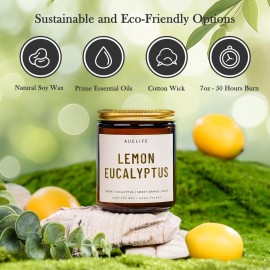 4 Pack Scented Candles Set | Scented Candles for Home, Candle Gifts for Women Men, Soy Candle for Home, Aromatherapy Gift of Amber Patchouli/Lemon Eucalyptus/Lavender/Sandalwood 4 Pack Scented Candles Set | Scented Candles for Home, Candle Gifts for Women Men, Soy Candle for Home, Aromatherapy Gift of Amber Patchouli/Lemon Eucalyptus/Lavender/Sandalwood