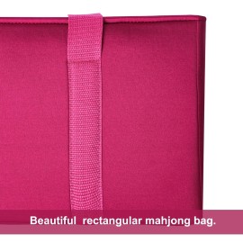 ZGME American Mahjong Set,166 White Tiles with Red Bag and Accessories,4 All-in-One Mahjong Racks with Pushers,Complete Western Mahjong Set ZGME American Mahjong Set,166 White Tiles with Red Bag and Accessories,4 All-in-One Mahjong Racks with Pushers,Complete Western Mahjong Set