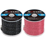 14 Gauge Marine Wire 14 AWG Marine Grade Wire Include 14 Gauge 30FT Red & 30FT Black,14AWG Oxygen-Free Tinned Copper Electrical Cable for Automotive Boat Lighting Outdoor RV Camper Trailer